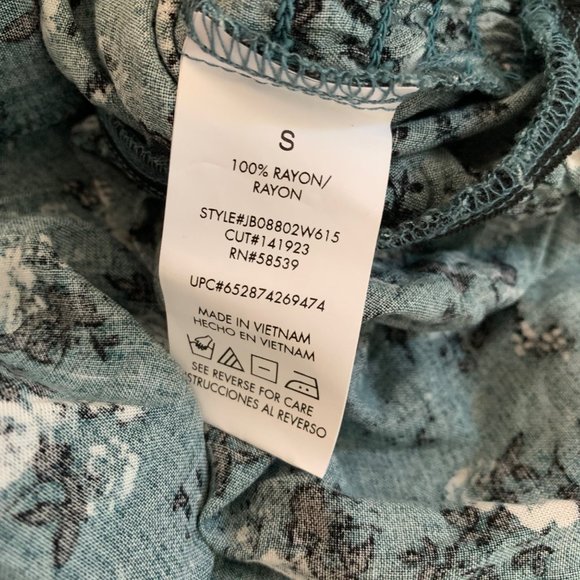 Size Small Womens Speechless Puff Sleeve Sage Floral Dress - Picture 7 of 7